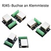 XIFUHUI 2pcs RJ45 Ethernet Breakout Board Single Socket Adapter, 2.54