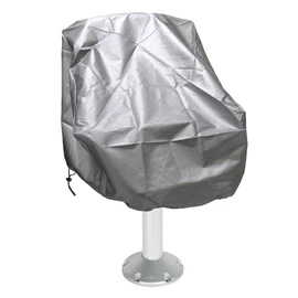 COOSOO Boat Seat Cover Waterproof Outdoor Pedestal Pontoon Captain Boat Bench Chair Seat Cover 600D Captain's Chair Fishing Chair Protective Cover with Drawstring Hem (1)