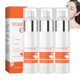 Sérum de Vitamina C para Mujer, Antimanchas Faciales, Sérum Antiedad y Antimanchas - Ilumina la Piel, Apto para Todo Tipo de Piel, Hidrata y Reafirma la Piel, Reduce Arrugas y Tonifica (3 PCS)