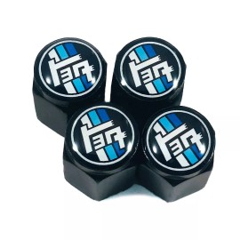 Unbranded Tire Valve Stem Cap for Toyota tEq Blue Livery Logo (4-pack)