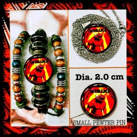 METALLICA JUMP IN THE FIRE SET OF 3  BRACELETNECKL