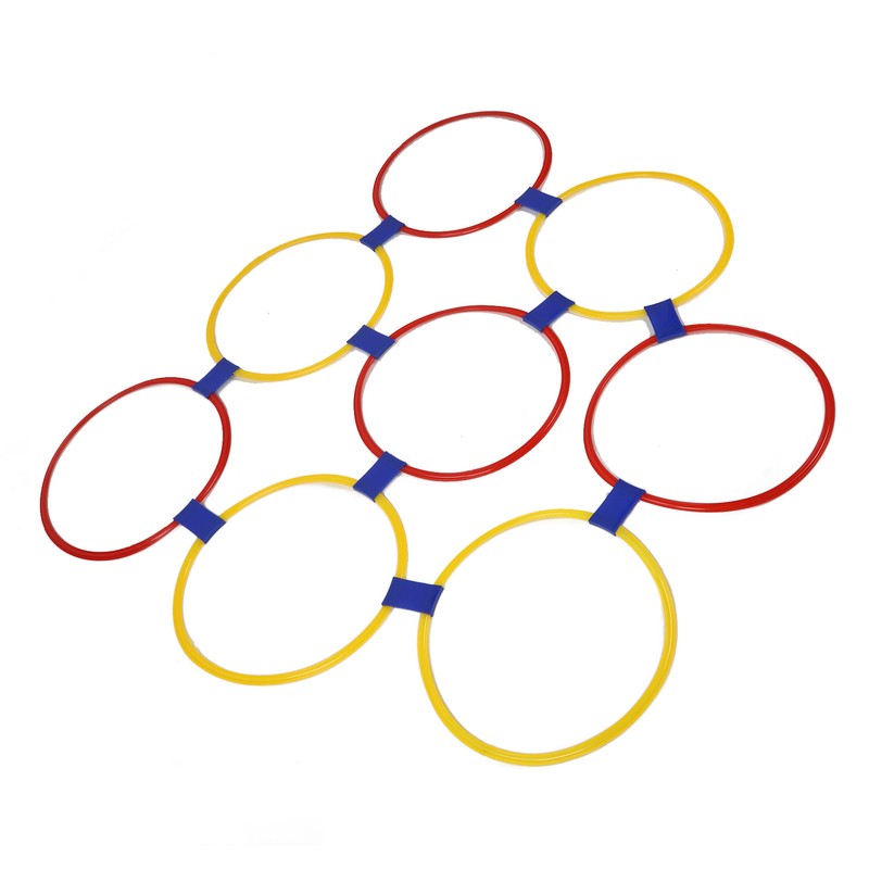 10PCS Kids Exercise Hoops Jumping Hopscotch Game Rings for Sensory