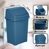 JMS we create smile 8L/25L/50L Litre Plastic Swing Lid Bin