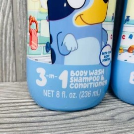 bluey New Bingo and bluey body was and 3 in 1 shampoo 8oz containers kids bath