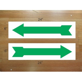 Green Arrow 6x24 Real Estate Rider Signs 2 Sided