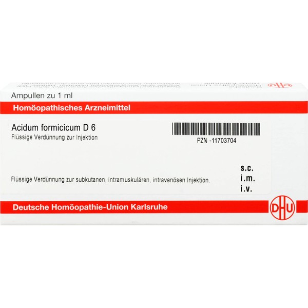 DHU Acidum formicicum D6 ampoules, pack of 8 ampoules