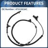 INFINAUTO ABS Wheel Speed Sensor Rear Left Right ABS Sensor