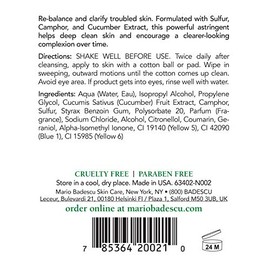 Mario Badescu Loción limpiadora especial C para piel mixta o grasa, tónico refrescante y clarificante para la cara que limpia los poros obstruidos, paquete de 1, 236 ml