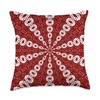 Starlight Speeding Mid-Century Pattern White Black Cut Out Throw Pillow