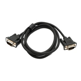 System-S VGA Cable 150cm HD15 Male to Male Panel Mount Screw DSub 15pin Adapter