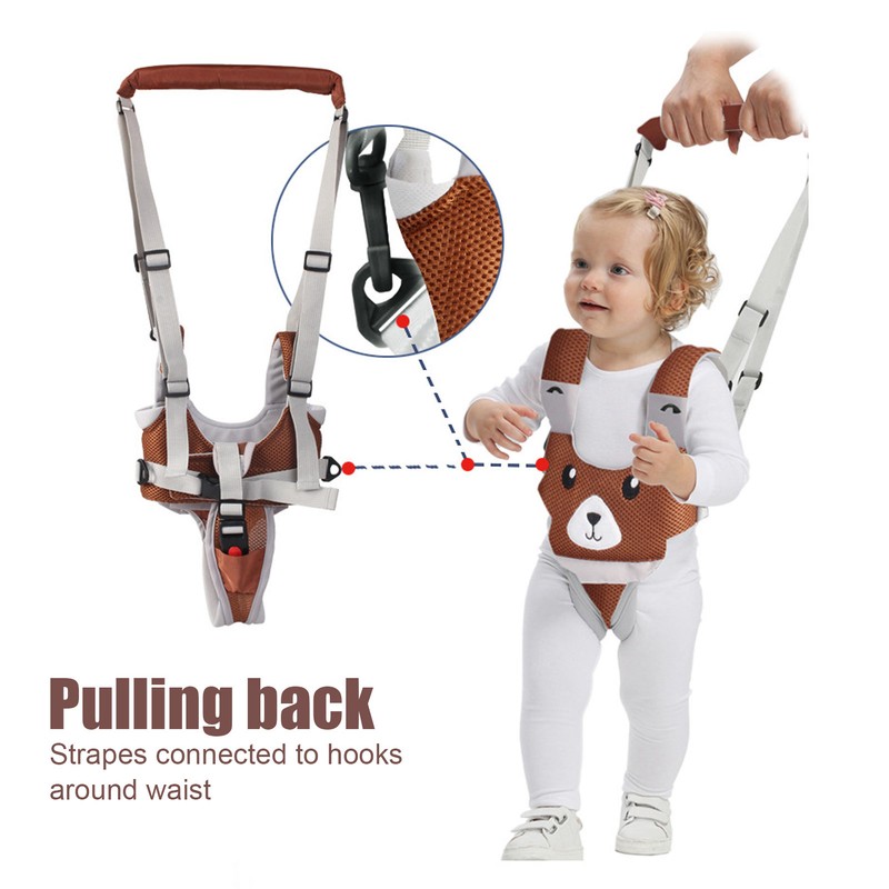 Toddler Walking Harness Assistant Breathable Handheld Walk Learning Helper for