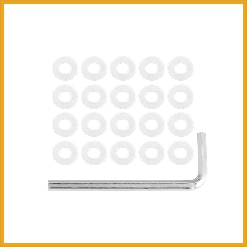 Partuto 20pcs M5 5mm Motorcycle Windscreen Screw Fairing Bolt Silver