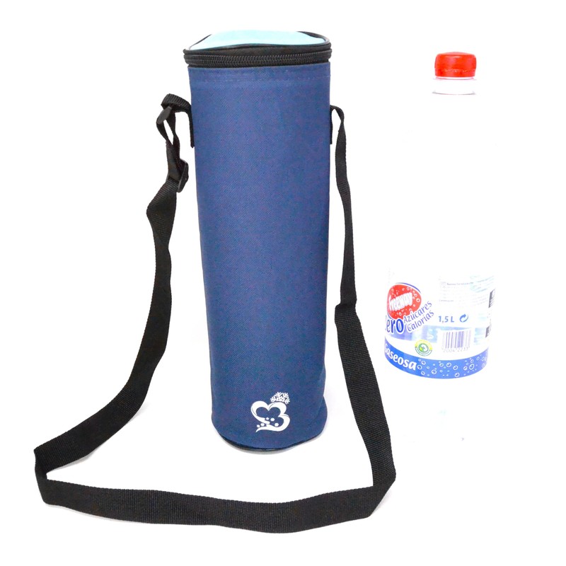 1.5 Litre Bottle Cooler Fabric Like Denim Flexible Portable Beach