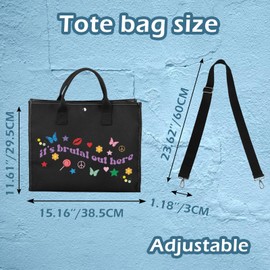 XYANFA Singer Makeup Bag Fans Gift singer Cosmetic Bag for Girls Music Lover Gift (Out Here TOTE BAG 2)