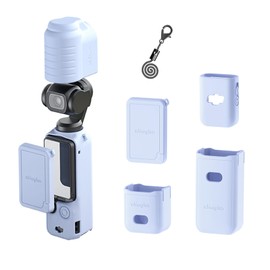 Fergio Gimbal Silicone Protective Case Cover for DJI Osmo Pocket 3, All-Round Protection Handheld Camera Lens Screen Protector Guard Protection