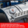 Vitonsbay Locking Fuel Cap,3" Nominal，Vented,Aluminum Fuel Cap Fit for Kenworth