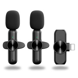 Pin Microphone, Wireless Lavalier Microphone, Smartphone/Video Microphone, Clip-Type, Sound Reception, External Mini Microphone, USB 2.4 GHz, 20 M Transmission, 360° Sound Collection, Noise Reduction,