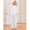 Ekouaer Womens Long Sleeve Pajama Sets 2 Piece Lounge Sets