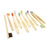 Set de Cepillos Dentales de bambú para Niños, 10 Piezas,