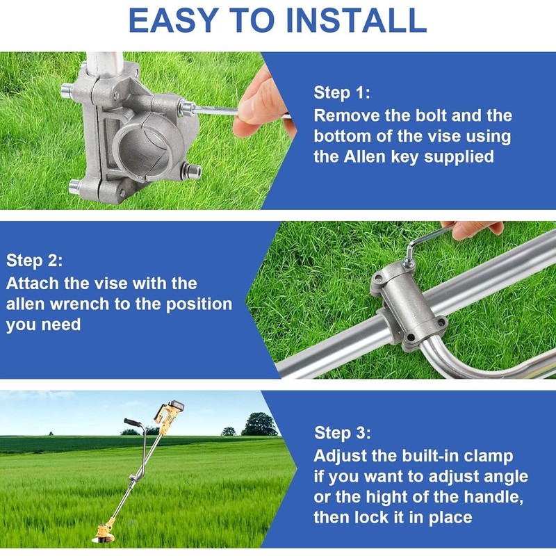 String Trimmer Handle, Weed Eater Handle Extension Handle Ergonomic Trimmer