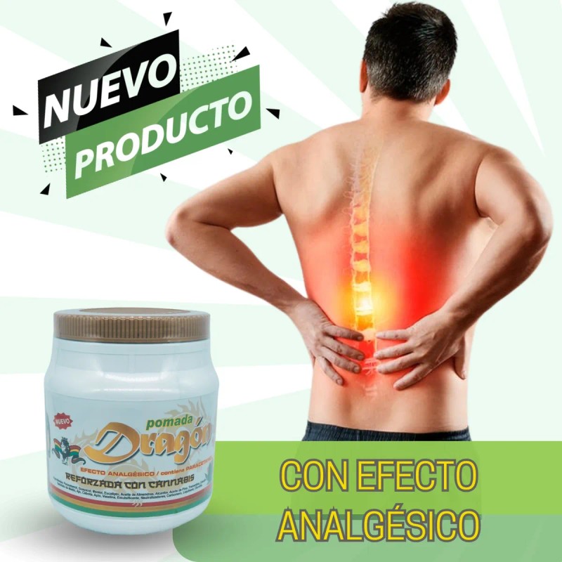 Pomada Corporal Dragon, Gel Con Efecto Analgésico 1.4kg Dorado