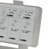 AFF 80 Piece SAE Grease Fitting Kit with Labeled Compartments