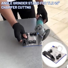 Angle Grinder Stand for Tile 45° Chamfer Cutting, Angle Grinder Stand for Tile 45° Grinding Fixed Holder Grinds Sturdy Stand Tool, Degree Tile Chamfering Tool for 100-Type Angle Grinders