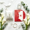 2PC Admireshun Ivory Satin Bow Ring Bearer Pillows, 5.9 Inch