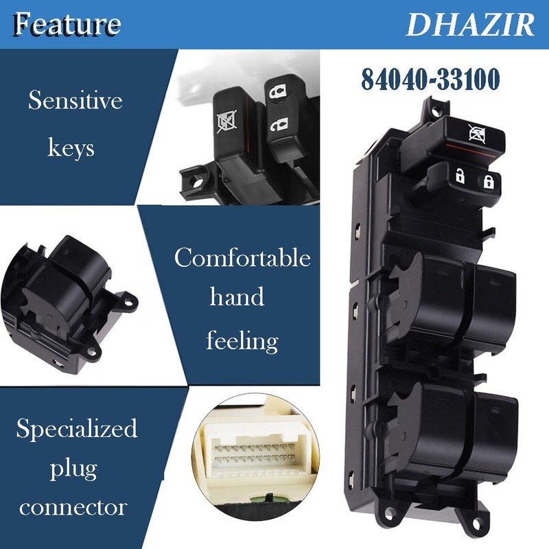 84040-33100 Master Power Door Window Switch Front Driver Side fit