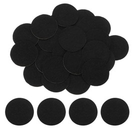 uxcell 80Pcs Round Black Non-Woven Felt Circles, 35mm (1-3/8") Self-Adhesive Felt Pads for Sewing, Crafts, DIY Projects