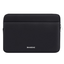 BAAGOAZ Laptop Sleeve Case 15.3-15.4 Inch Protective Bag with Front Pocket, Specially Compatible with New 15.3 Inch MacBook Air M3 M2 2024 2023, 15.4 Inch MacBook Pro Before 2019, Black