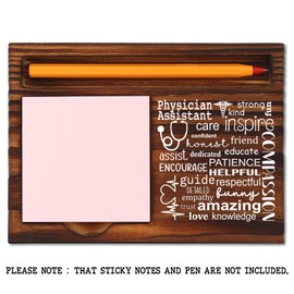 Thank You Gifts for Physician Assistant, Physician Assistant Gifts Best Physician Gifts, Graduation Christmas Birthday Gifts for Physician Assistant,Retro Self-Stick Note Pad Holders XB481