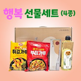 Gift Set [Joyful Gift Set (4-Piece)] Chuseok/Holiday Gift Set Seollal Gift Set / Cooking Oil / Frying Mix / Pancake Mix / Dish Soap Vincent Sunflower Oil (2-Pack) 2ea
