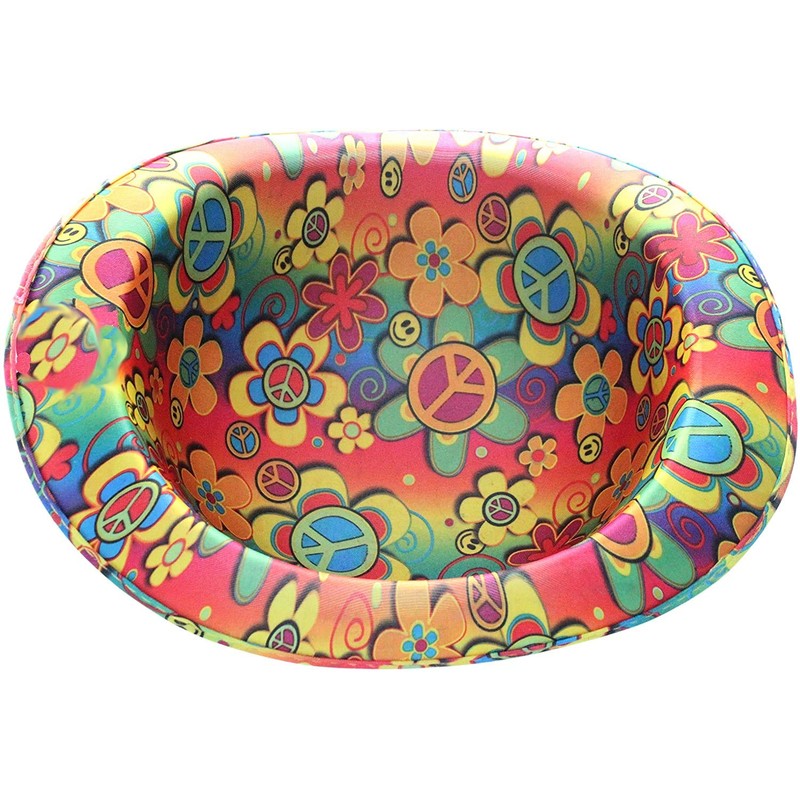 KarnevalsTeufel Hat Melon Hippie Hat Summer Hat Party Hat 70s