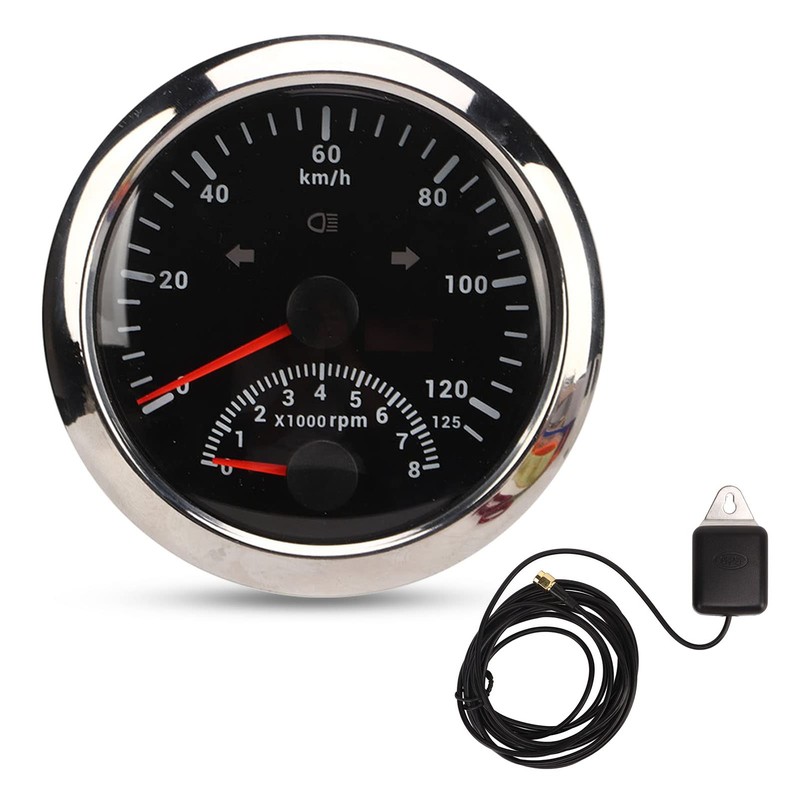 GPS Speedometer Odometer, Waterproof Short Start Time 8000 RPM 0-125