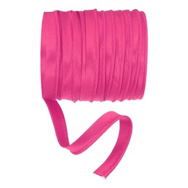 YELARXI Maxi Piping Bias Tape, 5 Yards Piping Trim with Cord Satin Binding Lip Cord Trim Fit for Sewing Garment Webbing Trimming Crafts Decorating - (Rose Red)