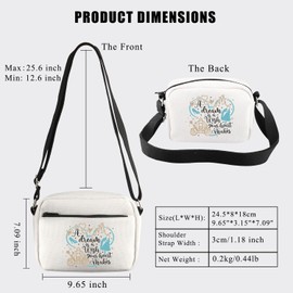 PLITI Princess Cinderella Crossbody Bag Cinderella Fan Gift A Dream Is a Wish Your Heart Makes Gift Fairy Tales Shoulder Bag (Your Makes Dream CBU)