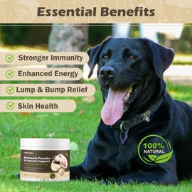 Dogs Lumps and Bumps & Lipoma Treatment - Turkey Tail Mushroom Supplement for Dogs - Buddy Natural Immune Support & More Energy Guard with Lion’s Mane, Chaga, Reishi, Shiitake Mushrooms