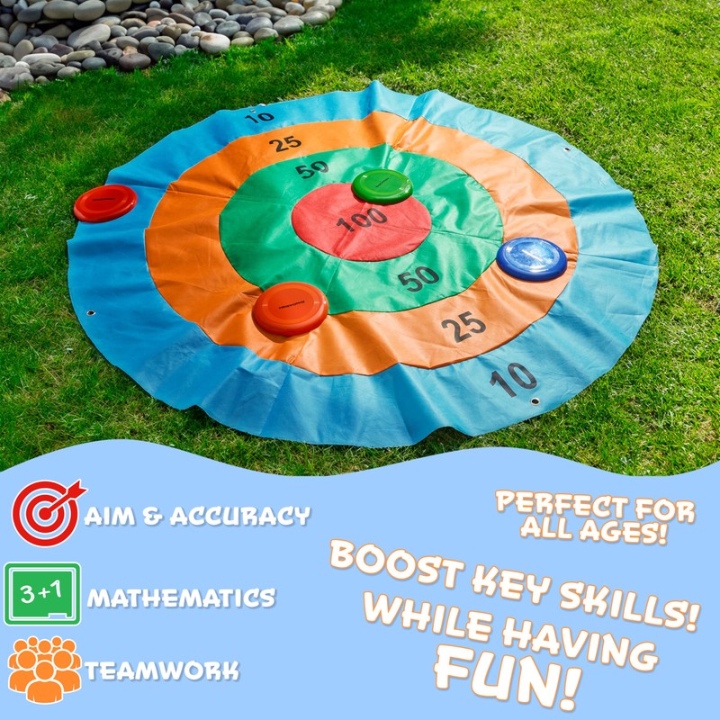 KreativeKraft Disc Throwing Game for Kids and Family, Outdoor Target