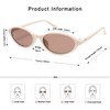 Appassal Retro Oval Cat Eye Sunglasses for Women 90s Sunnies