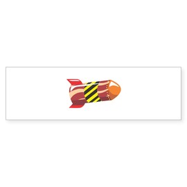 CafePress Space Rocket Vehicle 10"x3" Rectangle Vinyl Bumper Sticker Car Decal