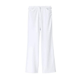 Nursery Basic Straight Pants, Anti-sheer, Stretch, Medical Nursing, Nursing, Lab Coat, Women's, white