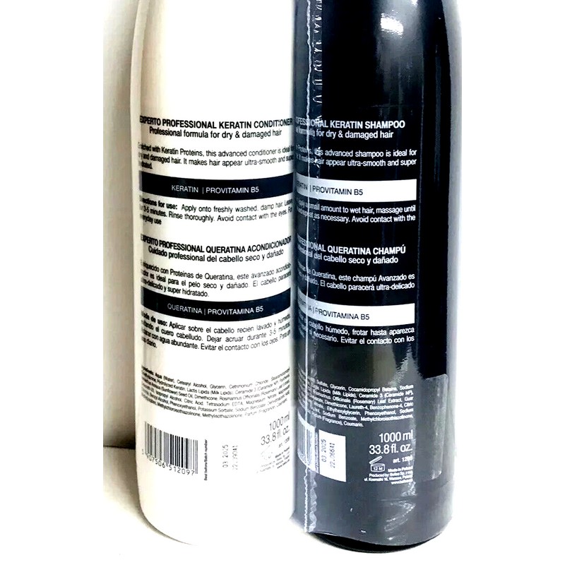 Experto Professional ~ Keratin & Pro-Vitamin B5 Shampoo & Conditioner