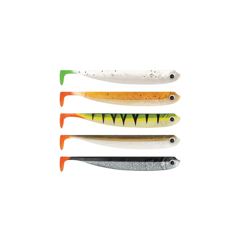 Lieblingsköder 12.5 cm Rubber Fish – 5 Rubber Shads, Colour