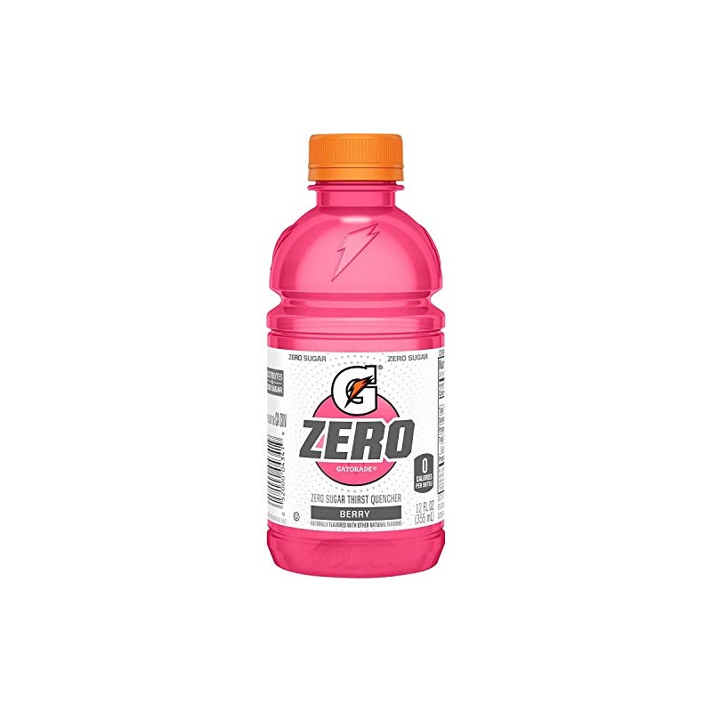 Gatorade Zero Sugar Thirst Quencher, Berry, 12 Ounce(Pack of 24)