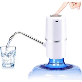 Myvision Electric Portable 5 Gallon Water Dispenser, Universal Micro USB Charging Water Bottle Pump, 3-5 Gallon Jug Water Dispenser with Silicone Cap