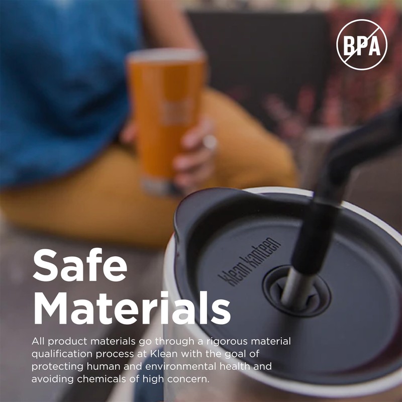 Klean Kanteen Straw 2 Pack - 8mm - Black