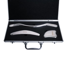 STICKON Stainless Steel Gua Sha Muscle Scraper Tools Set Massage Scraper Scraping Tool IASTM Tools Great Soft Tissue Mobilization Tool (taoJ Shape)