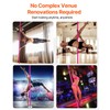 VEVOR Professional Dancing Pole, 40mm Heavy-Duty Stainless Steel Pole, Spinning
