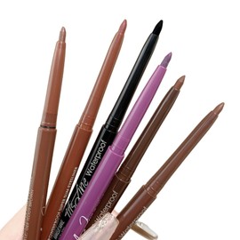 PIPL Gel Eyeliner Eyeliner Waterproof Eye Makeup Eyeliner No Crumble Smudge Cosmetic Long Lasting Brush Pencil Type Makeup (1, 03# Red Brown, 0.3g)